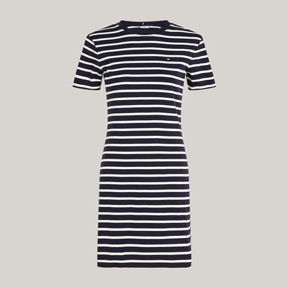 Tommy Hilfiger Vestido Dama Azul Navy Rayas