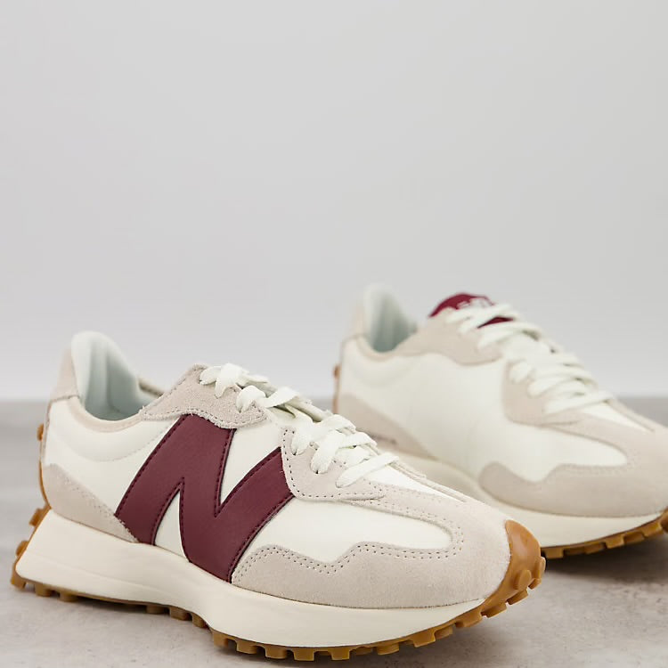New Balance 327 Moonbeam Con Classic Burgundy Dama