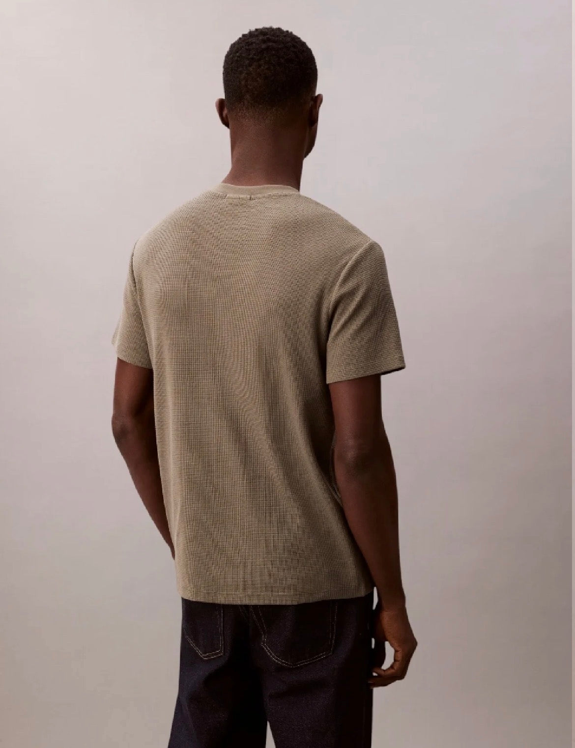 Calvin Klein T-Shirt Waffle Classic Fit Dusty Olive