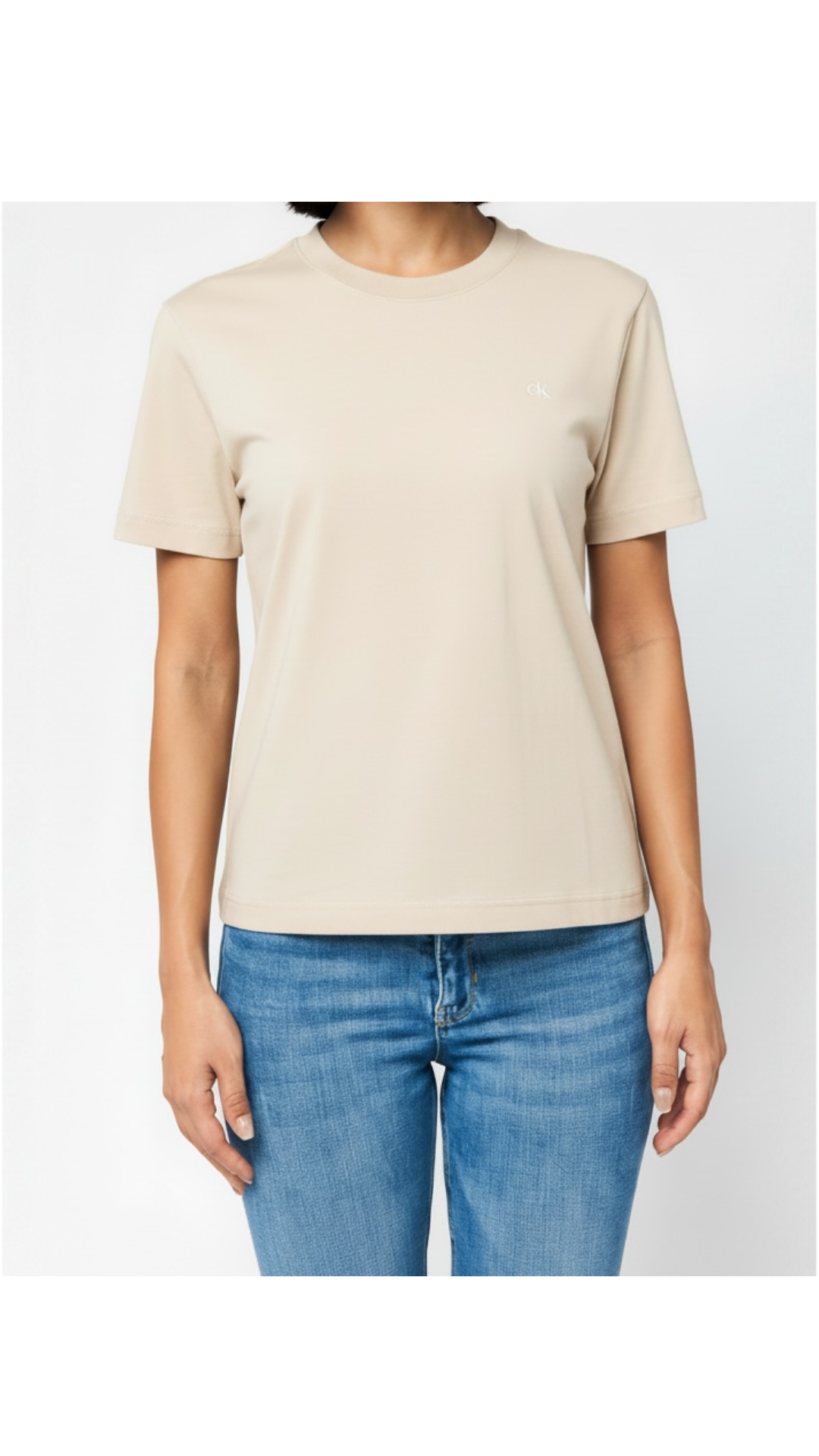Calvin Klein T-Shirt Dama Monogram Relaxed Tofu