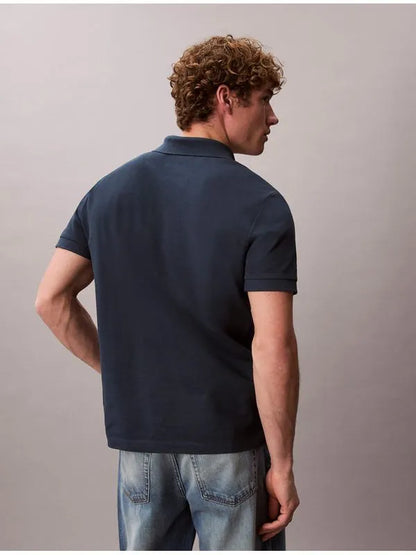 Calvin Klein Tipo Polo Cuello Piqué Navy Stone