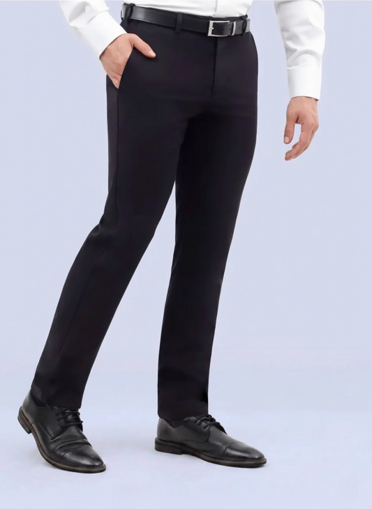 Savane Pantalón de Vestir Expandable Waistband Slim Fit Negro