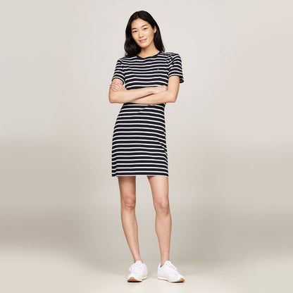 Tommy Hilfiger Vestido Dama Azul Navy Rayas