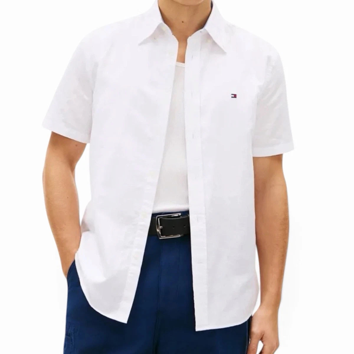 Tommy Hilfiger Manga Corta Blanca