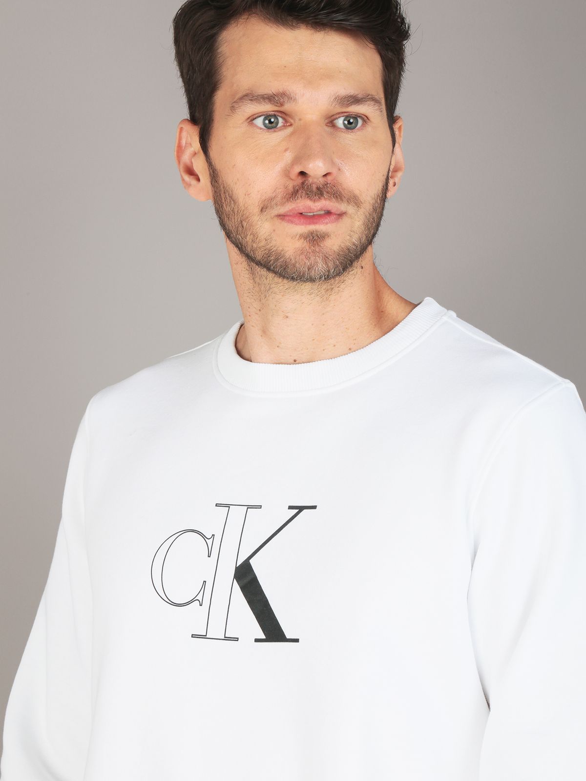 Calvin Klein Sueter Caballero Blanco