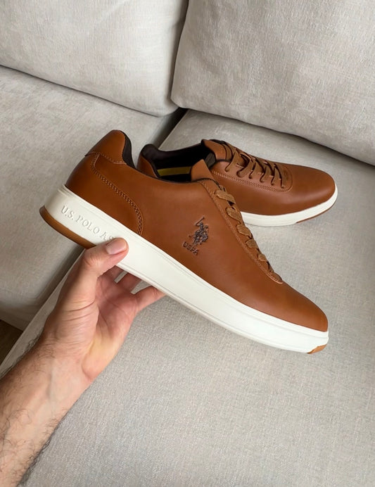 Us Polo Zapato Casual Camel