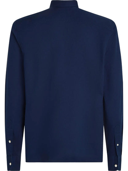 Tommy Hilfiger Manga Larga Slim Fit Carbon Navy