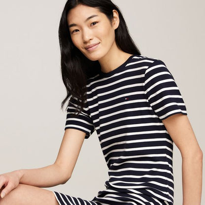 Tommy Hilfiger Vestido Dama Azul Navy Rayas