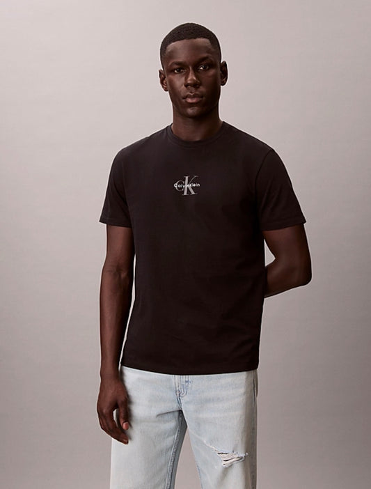 Calvin Klein T-Shirt Monogram Logo Negra