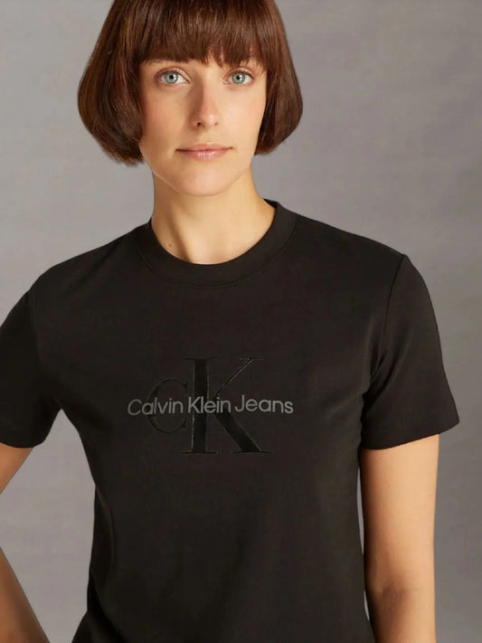 Calvin Klein T-Shirt Dama Regular Tee Ck Black
