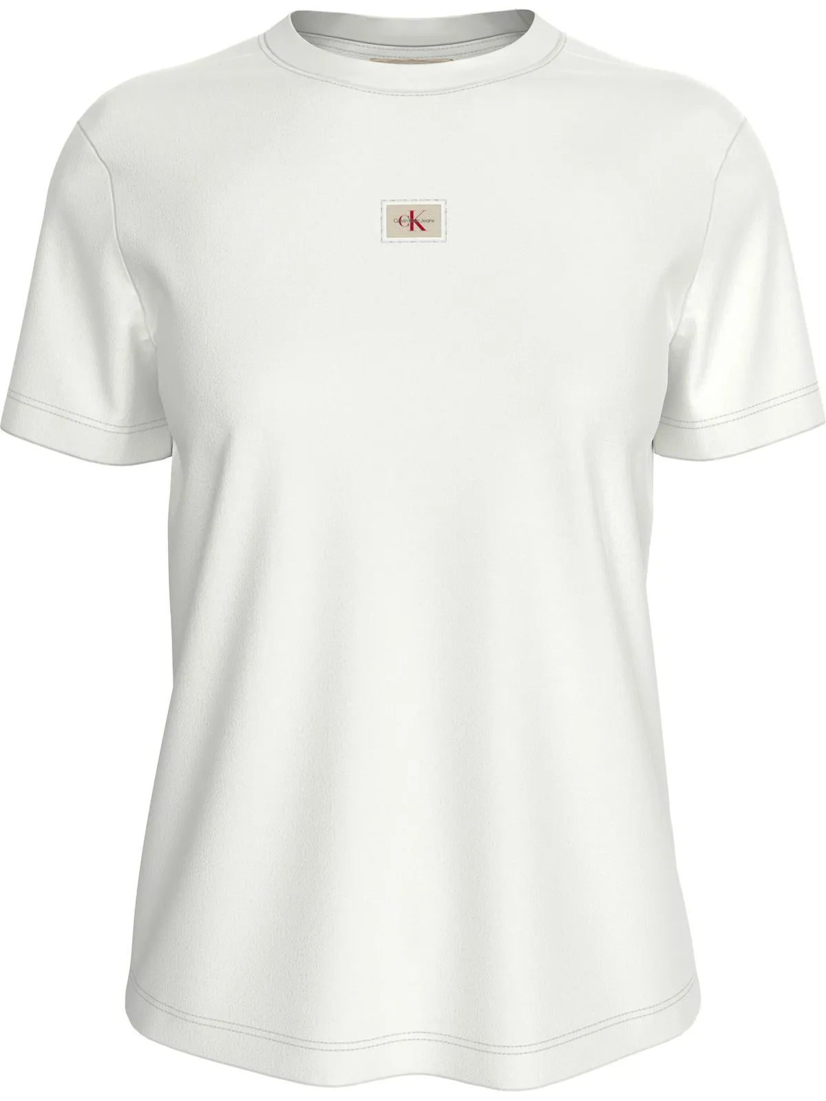 Calvin Klein T-Shirt Dama Monologo Slim Tee White
