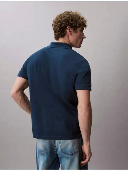 Calvin Klein Tipo Polo Cuello Piqué Navy Stone