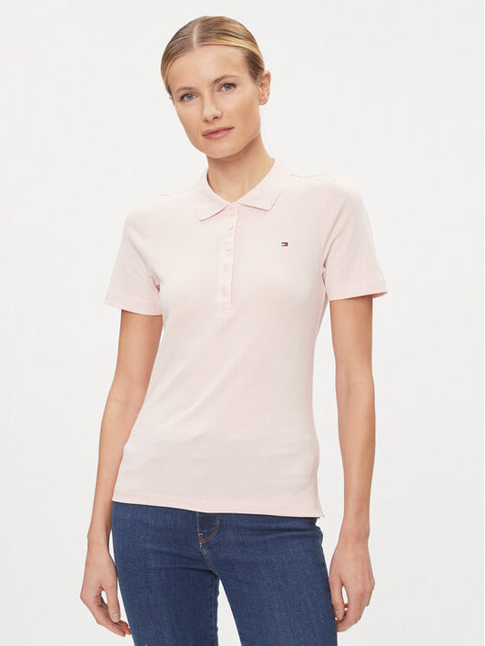 Camisa Tommy Hilfiger Tipo Polo Rosa