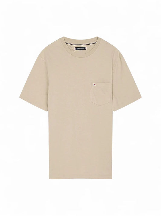 Tommy Hilfiger T-Shirt Pocket Sandalwood