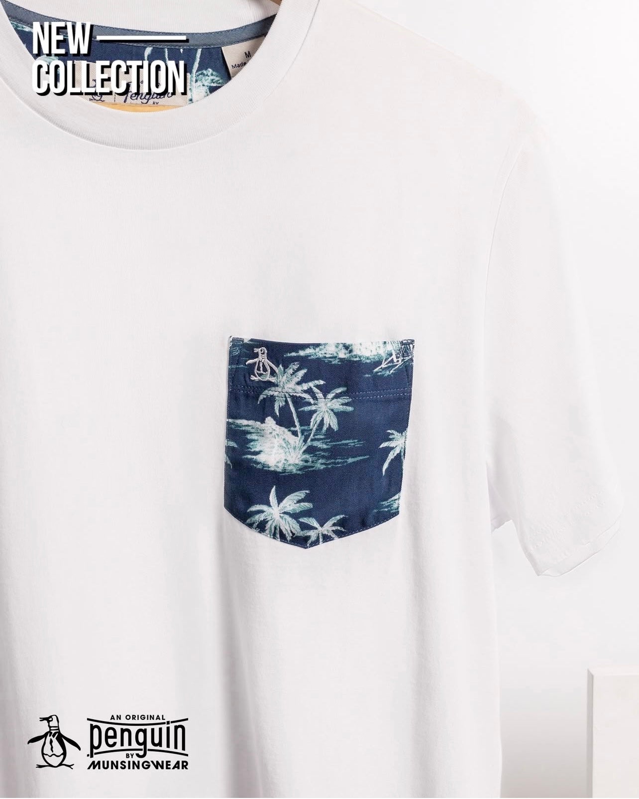 Penguin T-Shirt Pocket Diseño Blanca