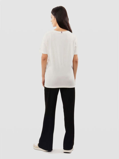 Tommy Hilfiger T-Shirt Dama Relaxed Beige