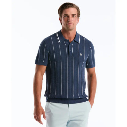 Penguin Tipo Polo Caballero Knit Tenido Rayas Sargasso sea