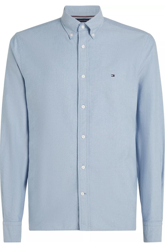 Tommy Hilfiger Oxford Manga Larga Royal Blue