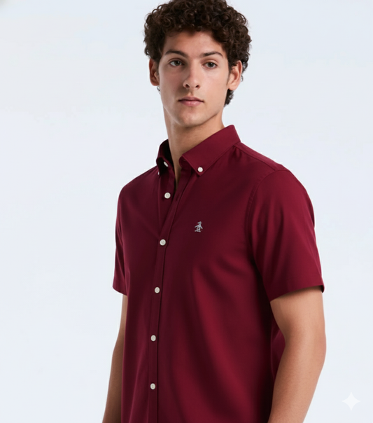 Penguin Oxford Rojo Manga Corta