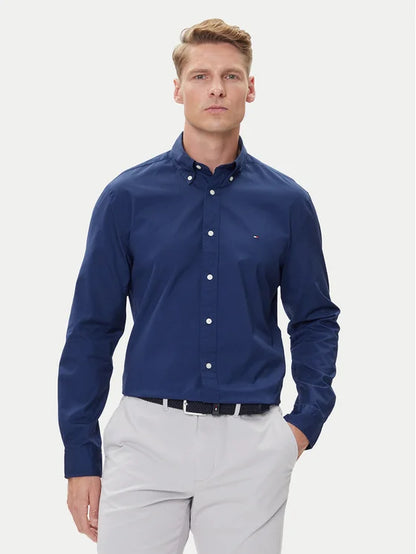 Tommy Hilfiger Camisa Manga Larga Flex Preppy Navy
