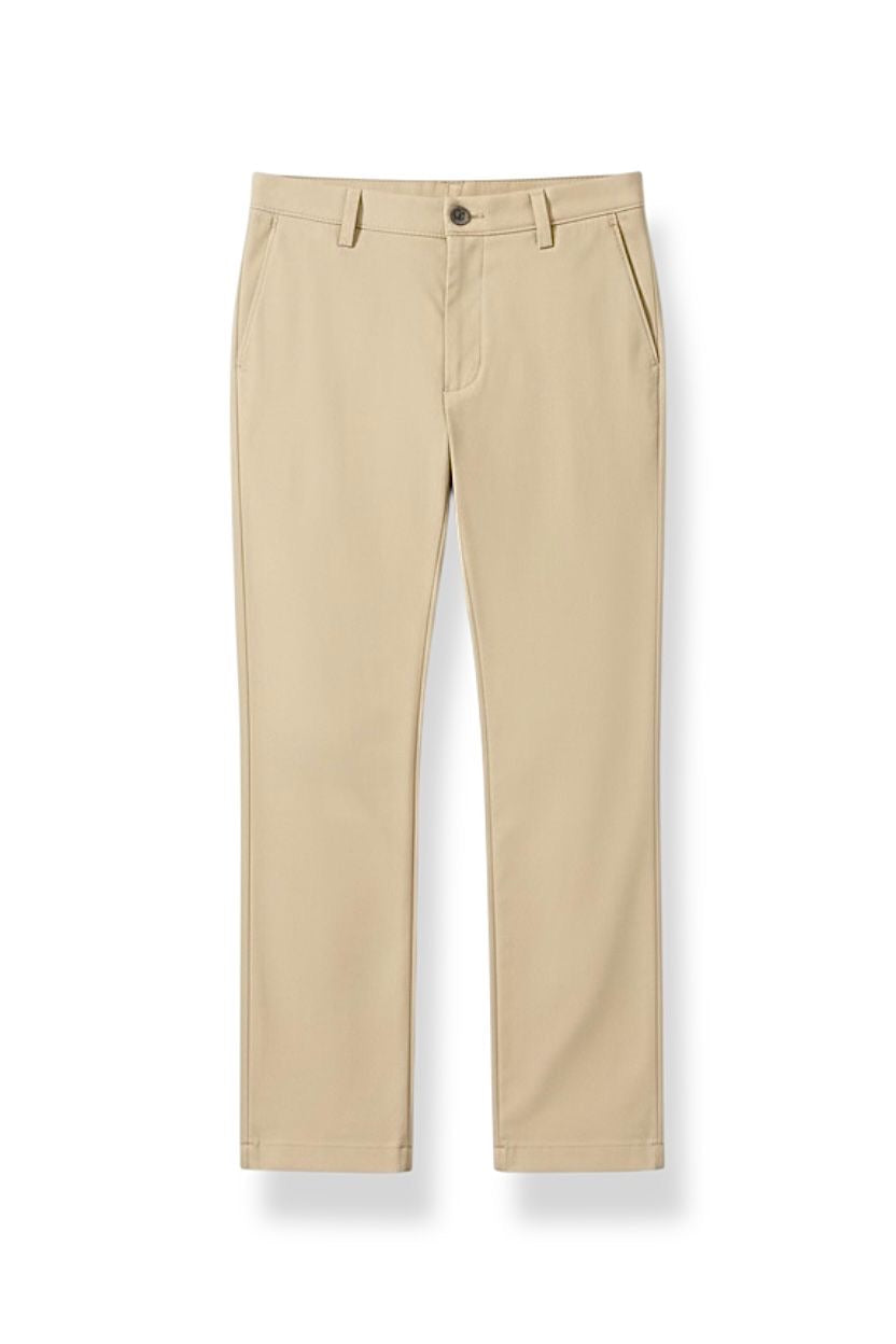 Manhattan Pantalon de Vestir Casual Slim Fit Khaki