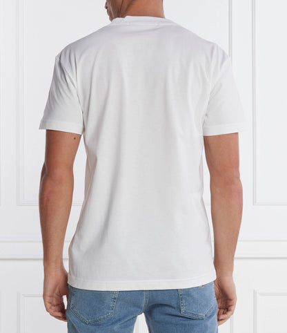 Calvin Klein T-Shirt Regular Fit Bright White Logo Pecho