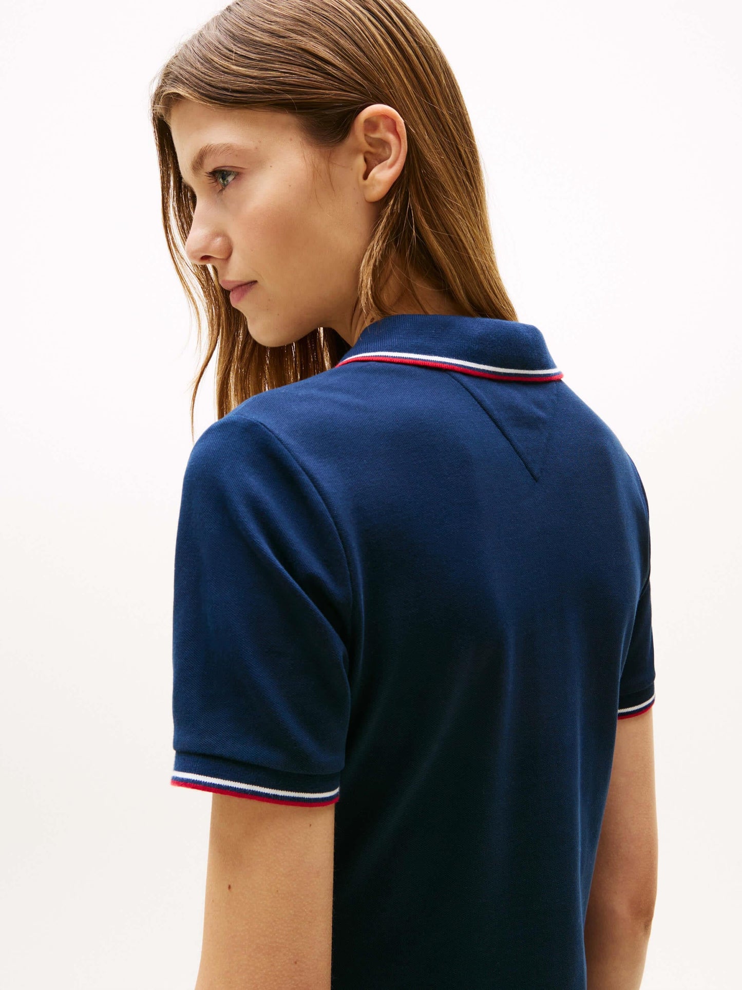 Tommy Hilfiger Vestido Dama Cuello Multicolor azul navy