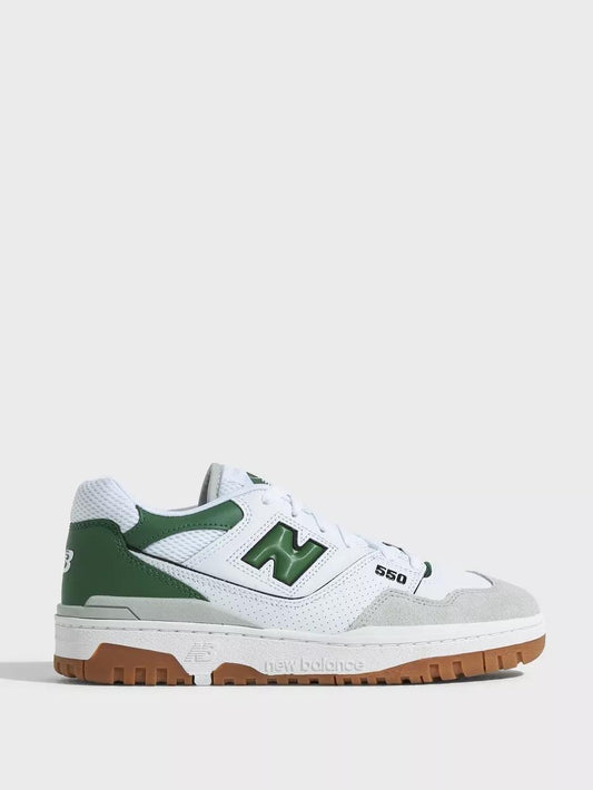 New balance 550 green with white