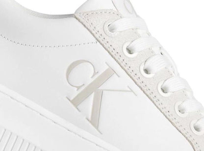 Calvin Klein Zapato Dama Chuncky Cupsole Creamy White