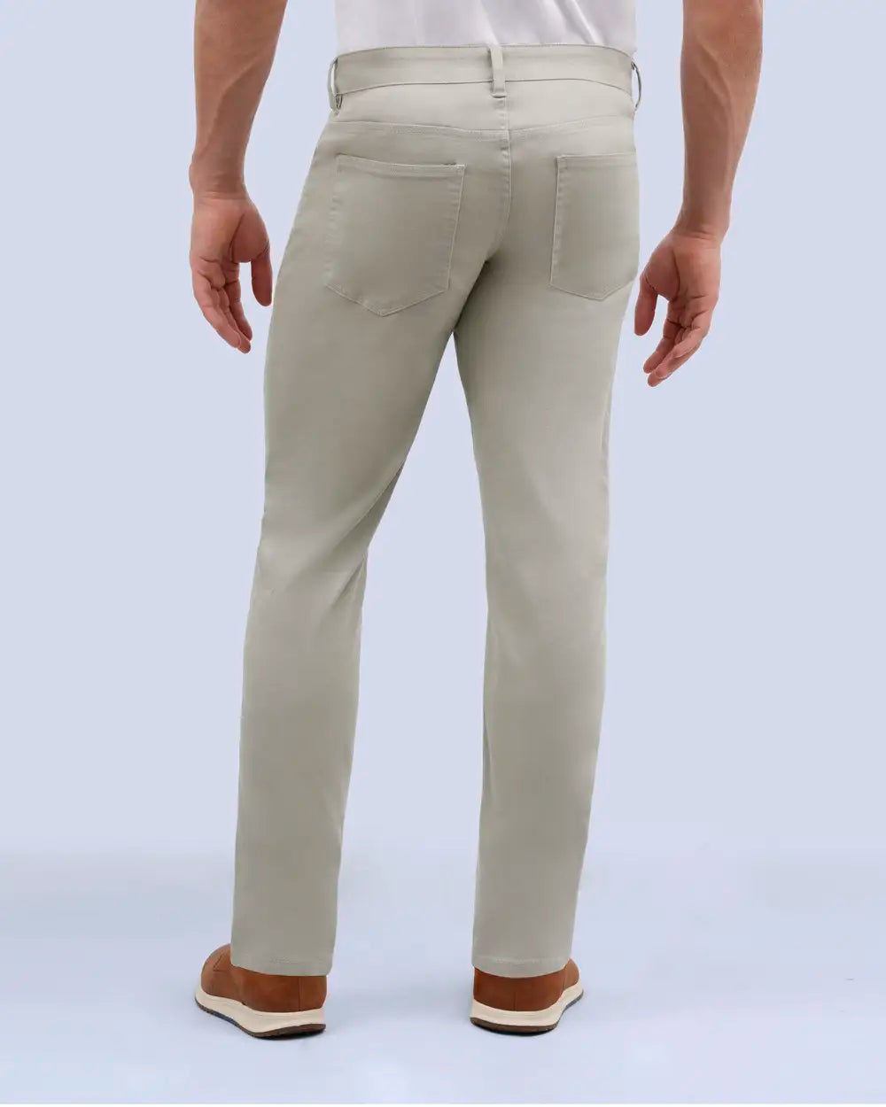 Manhattan Pantalón Casual 5 Pocket Tencel Slim Fit Kakhi