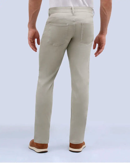 Manhattan Pantalón Casual 5 Pocket Tencel Slim Fit Kakhi