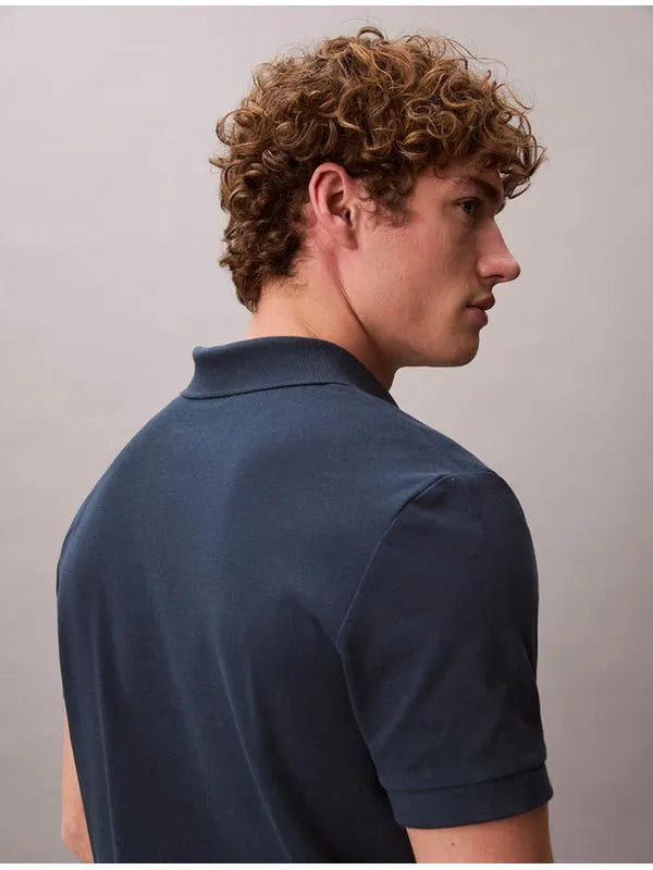 Calvin Klein Tipo Polo Cuello Piqué Navy Stone