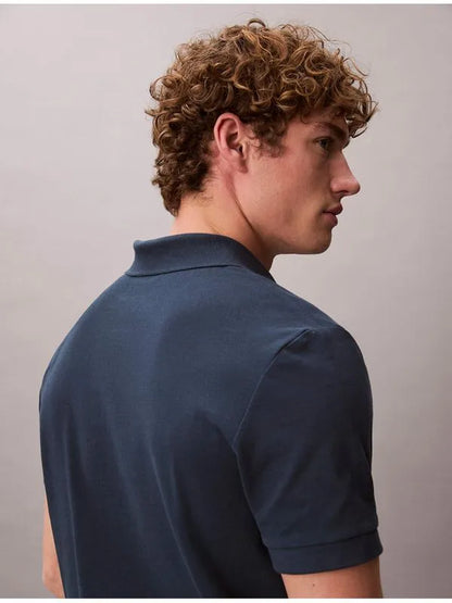 Calvin Klein Tipo Polo Cuello Piqué Navy Stone