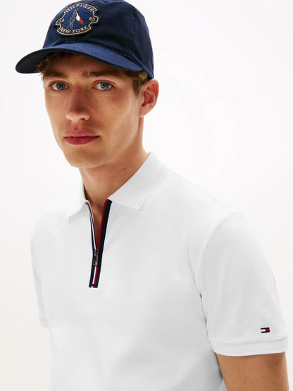 Tommy Hilfiger Tipo Polo Zipper Blanca
