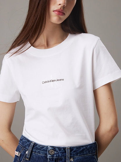 Calvin Klein T-Shirt Dama Regukar Jersey Bright White