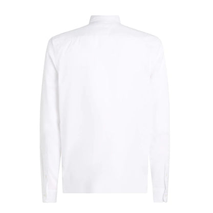 Tommy Hilfiger Manga Larga Slim Fit Textura Dobby Optic White