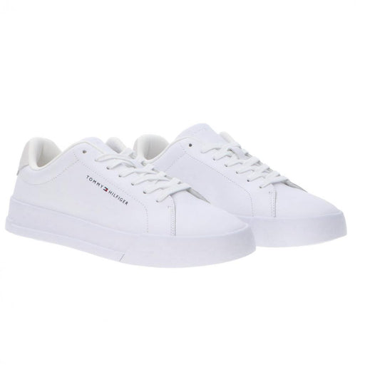 Tommy sneaker high sole men white