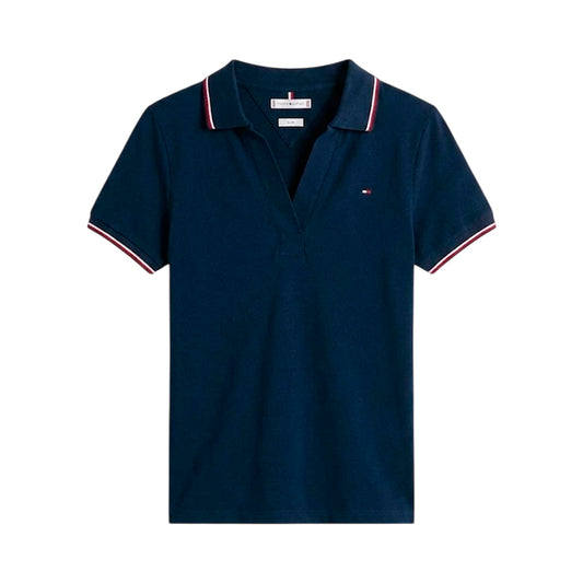 Tommy Hilfiger Tipo Polo Dama Cuello Multicolor Navy