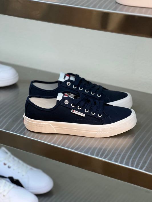 Tommy Sneaker Canva Azul Navy Caballero