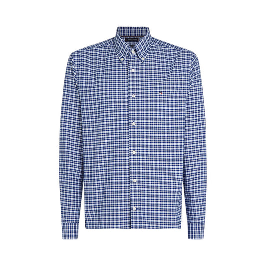 Tommy Hilfiger Manga Larga Oxford Regular Fit Wedge Blue / Check