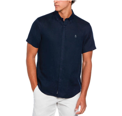 Penguin Oxford Manga Corta Ecovero Azul Navy