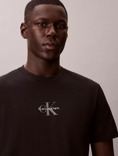 Calvin Klein T-Shirt Monogram Logo Negra
