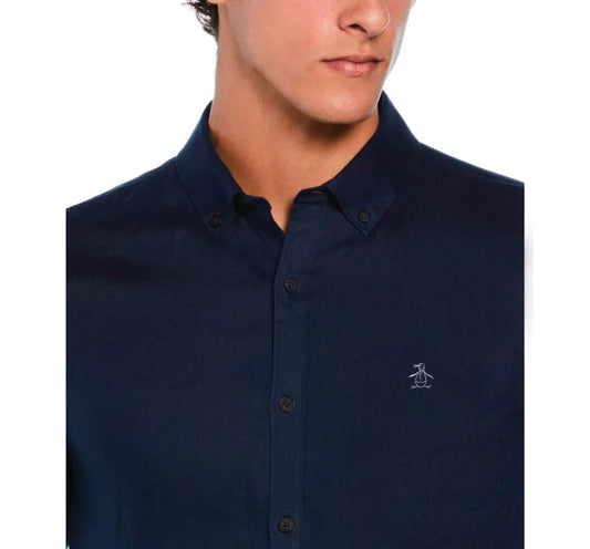 Penguin Oxford Manga Corta Ecovero Azul Navy