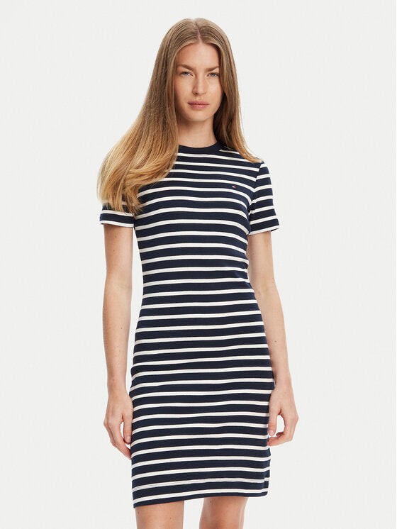 Tommy Hilfiger Vestido azul navy rayado