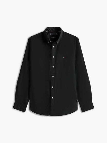 Tommy Hilfiger Camisa Poplin Manga Larga Regular Fit Negra