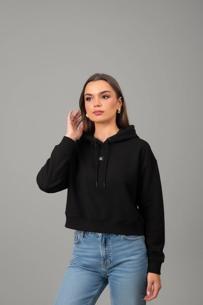Calvin Klein Sueter Dama Crop Holgado Ck Black