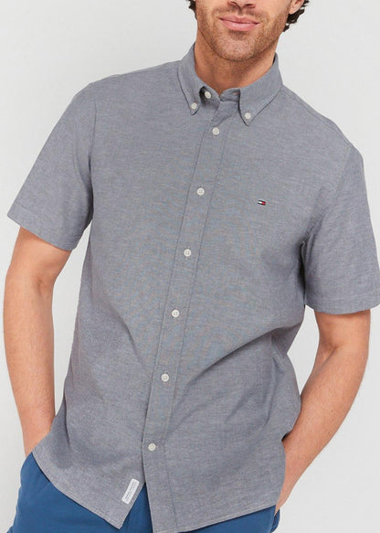 Tommy Hilfiger Manga Corta Gris Oscuro