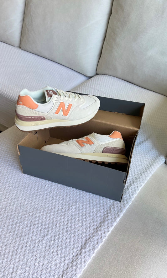 New Balance 574 Legacy Naranja/Crema Caballero