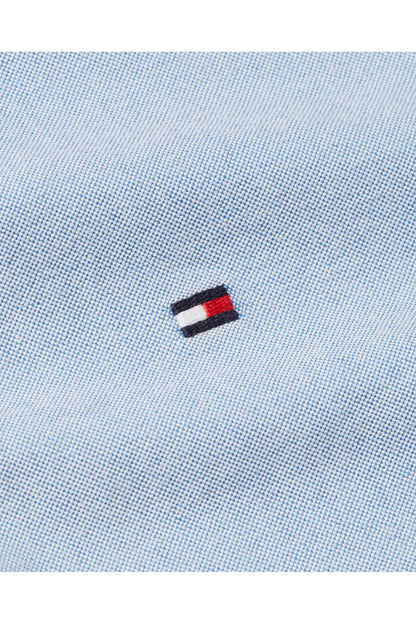 Tommy Hilfiger Oxford Manga Larga Royal Blue