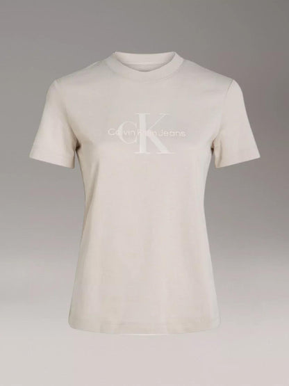 Calvin Klein T-Shirt Dama Regular Tee Moonbeam